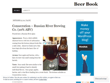 Tablet Screenshot of mybeerbook.wordpress.com