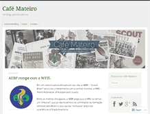 Tablet Screenshot of cafemateiro.wordpress.com