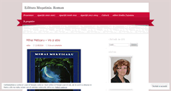 Desktop Screenshot of edituramusatinia.wordpress.com