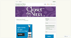 Desktop Screenshot of closetdanina.wordpress.com