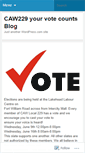 Mobile Screenshot of caw229yourvotecounts.wordpress.com