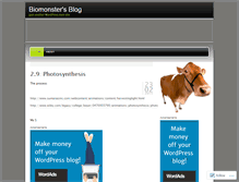 Tablet Screenshot of biogoestowhitecastle.wordpress.com
