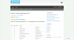 Desktop Screenshot of decathlonindia.wordpress.com