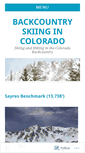 Mobile Screenshot of coloradobackcountry.wordpress.com
