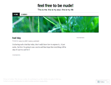 Tablet Screenshot of feelfreetobenude.wordpress.com