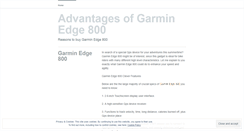 Desktop Screenshot of garminedge800.wordpress.com