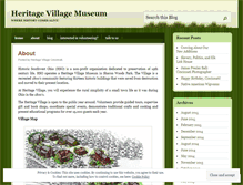 Tablet Screenshot of heritagevillagemuseum.wordpress.com