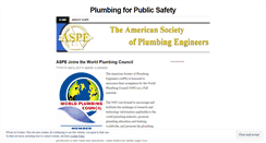 Desktop Screenshot of plumbingsafety.wordpress.com