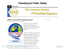 Tablet Screenshot of plumbingsafety.wordpress.com