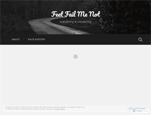 Tablet Screenshot of feetfailmenot.wordpress.com