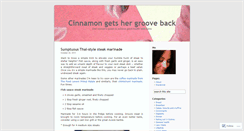 Desktop Screenshot of cinnamongetshergrooveback.wordpress.com