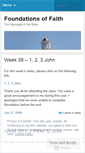 Mobile Screenshot of foundationsoffaith.wordpress.com