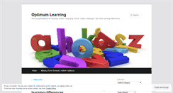 Desktop Screenshot of optimumlearning.wordpress.com