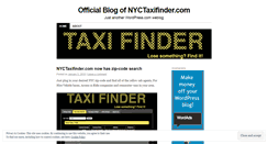 Desktop Screenshot of nyctaxifinder.wordpress.com