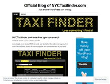 Tablet Screenshot of nyctaxifinder.wordpress.com