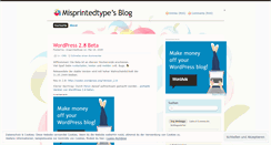 Desktop Screenshot of misprintedtype.wordpress.com