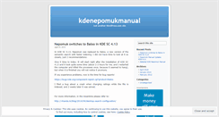 Desktop Screenshot of kdenepomukmanual.wordpress.com