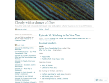 Tablet Screenshot of cloudywithchanceoffiber.wordpress.com