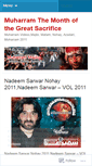Mobile Screenshot of muharram2011live.wordpress.com