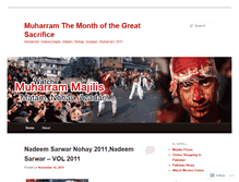Tablet Screenshot of muharram2011live.wordpress.com
