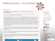 Tablet Screenshot of challengetank.wordpress.com