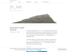 Tablet Screenshot of jhlab.wordpress.com