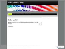 Tablet Screenshot of mariasan13.wordpress.com