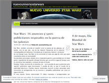 Tablet Screenshot of nuevouniversostarwars.wordpress.com