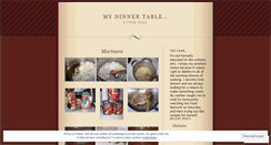 Desktop Screenshot of mydinnertable.wordpress.com