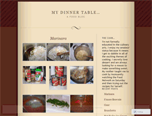 Tablet Screenshot of mydinnertable.wordpress.com