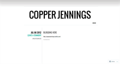 Desktop Screenshot of copperjennings.wordpress.com