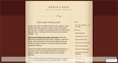 Desktop Screenshot of heronskeep.wordpress.com