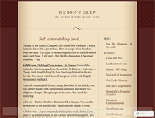 Tablet Screenshot of heronskeep.wordpress.com