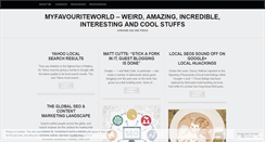 Desktop Screenshot of myfavouriteworld.wordpress.com