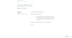 Desktop Screenshot of abashima.wordpress.com