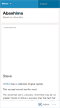 Mobile Screenshot of abashima.wordpress.com