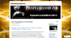 Desktop Screenshot of despedidasboys.wordpress.com