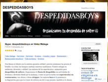 Tablet Screenshot of despedidasboys.wordpress.com