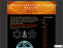 Tablet Screenshot of compagniadeicercatori.wordpress.com