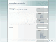 Tablet Screenshot of happeninginsandpoint.wordpress.com