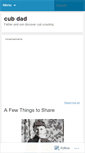 Mobile Screenshot of cubdad.wordpress.com