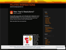 Tablet Screenshot of pilates4results.wordpress.com