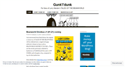 Desktop Screenshot of gunkldunk.wordpress.com