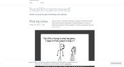Desktop Screenshot of healthcareneed.wordpress.com