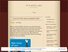 Tablet Screenshot of itsknotart.wordpress.com