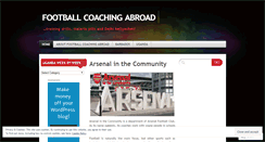 Desktop Screenshot of footballcoachingabroad.wordpress.com