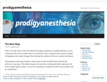 Tablet Screenshot of prodigyanesthesia.wordpress.com