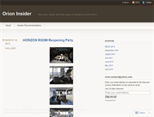 Tablet Screenshot of orioninsider.wordpress.com
