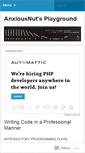Mobile Screenshot of anxiousnut.wordpress.com