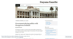 Desktop Screenshot of guyanagazette.wordpress.com